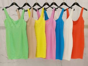 שמלת מיני צבעונית